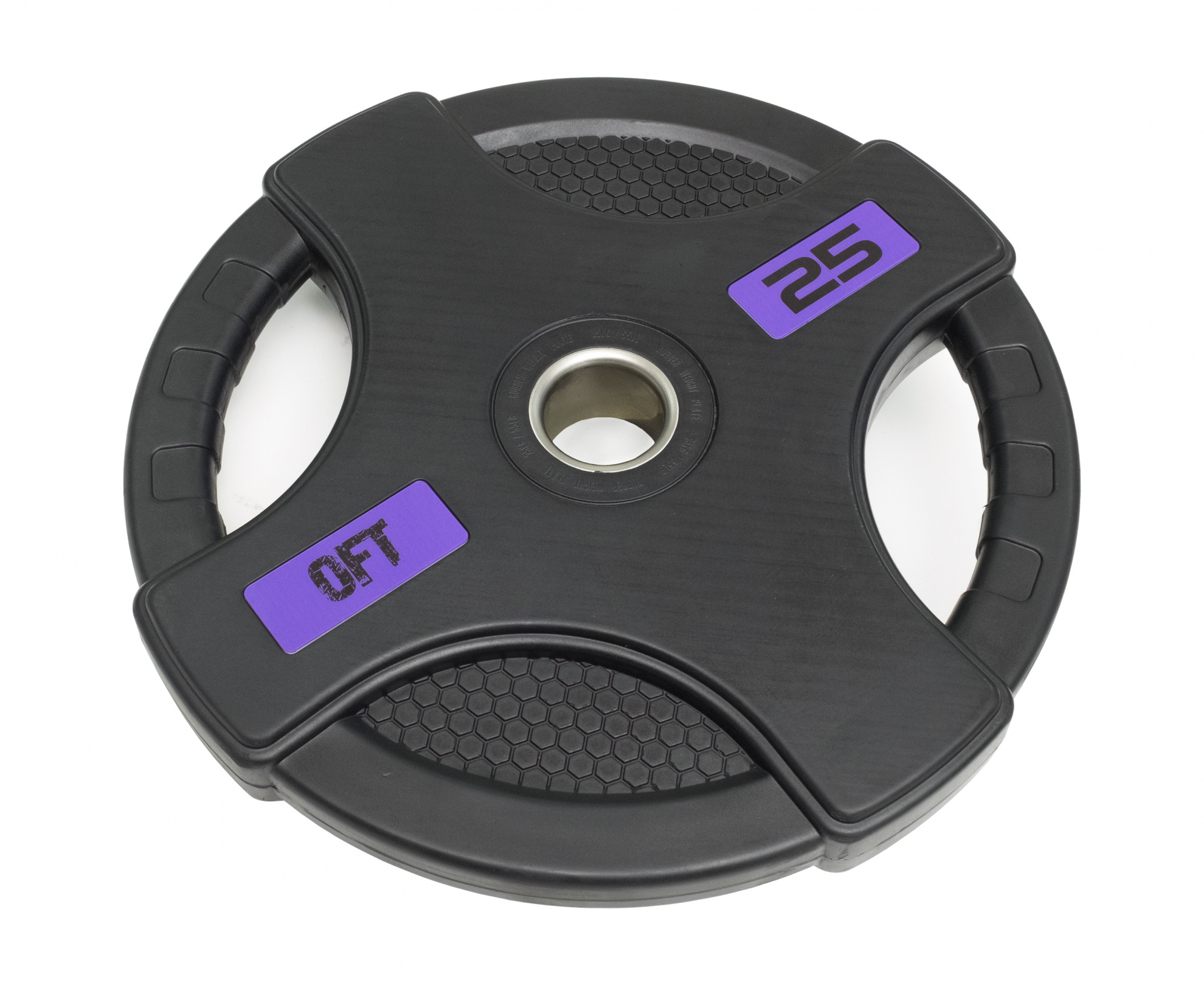 черный с двумя хватами 25 кг в СПб по цене 10890 ₽ в категории диски (блины) для штанг и гантелей Original FitTools