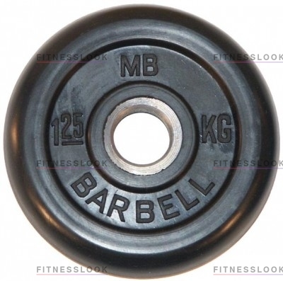 MB Barbell черный - 30 мм - 1.25 кг из каталога дисков для штанги с посадочным диаметром 30 мм.  в Санкт-Петербурге по цене 630 ₽
