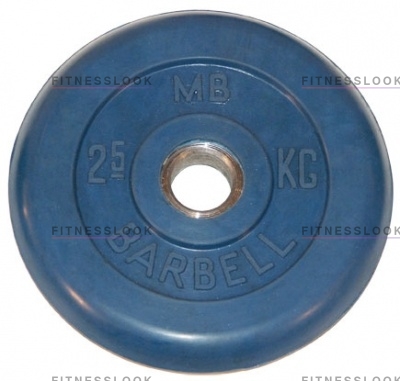 MB Barbell синий - 30 мм - 2.5 кг из каталога дисков для штанги с посадочным диаметром 30 мм.  в Санкт-Петербурге по цене 817 ₽