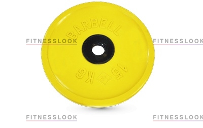 евро-классик желтый - 50 мм - 15 кг в СПб по цене 14966 ₽ в категории диски (блины) для штанг и гантелей MB Barbell