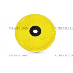 Диск для штанги MB Barbell евро-классик желтый - 50 мм - 15 кг в СПб по цене 10690 ₽