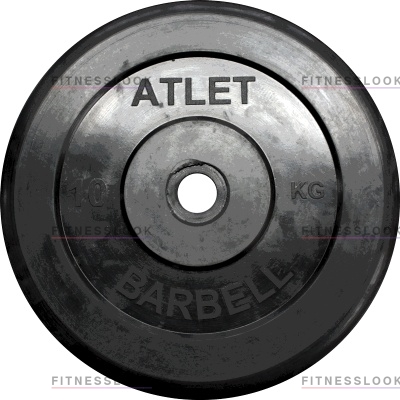 MB Barbell Atlet - 26 мм - 10 кг из каталога дисков для штанги с посадочным диаметром 26 мм.  в Санкт-Петербурге по цене 2690 ₽