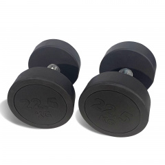 UnixFit PRO круглая 22,5 кг DBRND22_5PBK из каталога обрезиненных гантелей в Санкт-Петербурге по цене 7570 ₽