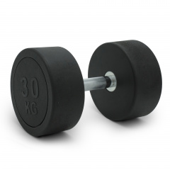 UnixFit PRO круглая 30 DBRND30PBK из каталога обрезиненных гантелей в Санкт-Петербурге по цене 9780 ₽