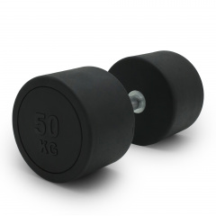 UnixFit PRO круглая 50 кг DBRND50PBK из каталога обрезиненных гантелей в Санкт-Петербурге по цене 16070 ₽