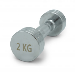 UnixFit PRO круглая 2 кг DBRND2PCE из каталога хромированных гантелей в Санкт-Петербурге по цене 1020 ₽