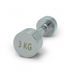 UnixFit PRO круглая 3 кг DBRND3PCE из каталога хромированных гантелей в Санкт-Петербурге по цене 1450 ₽