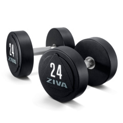 ZVO-DBPU-1642-GY  12 кг ( пара) в СПб по цене 29890 ₽ в категории обрезиненные гантели Ziva