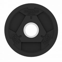 Bronze Gym 2,5 кг BGPLR025 из каталога дисков для штанги с посадочным диаметром 50 мм. в Санкт-Петербурге по цене 850 ₽