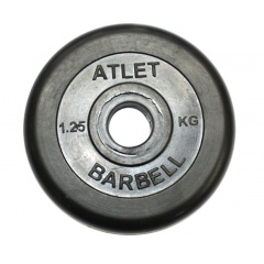 MB Barbell ATLET 1.25 кг из каталога дисков для штанги с посадочным диаметром 30 мм.  в Санкт-Петербурге по цене 1020 ₽