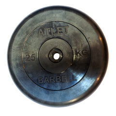 MB Barbell ATLET 25 кг из каталога дисков для штанги с посадочным диаметром 30 мм.  в Санкт-Петербурге по цене 8630 ₽