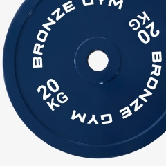 Bronze Gym для пауэрлифтинга синий 20 кг BGPLCL200 из каталога дисков (блинов) для штанг и гантелей в Санкт-Петербурге по цене 14190 ₽
