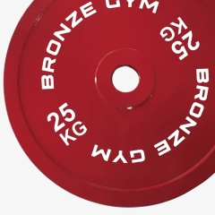 Bronze Gym для пауэрлифтинга красный 25 кг BGPLCL250 из каталога дисков (блинов) для штанг и гантелей в Санкт-Петербурге по цене 17790 ₽