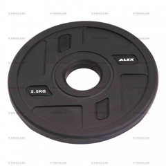 AeroFit Alex полиуретановый 50 мм -  2.5 кг из каталога дисков для штанги с посадочным диаметром 50 мм. в Санкт-Петербурге по цене 1960 ₽