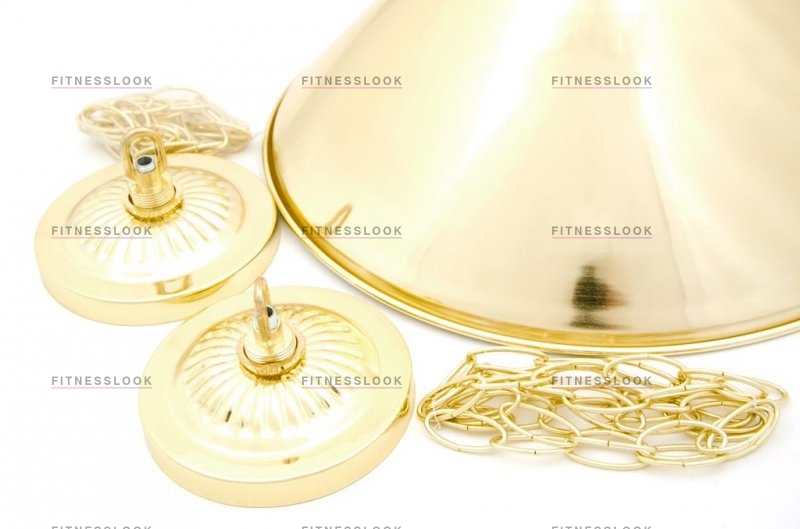 Лампа/светильник на два плафона Weekend Лампа на два плафона «Elegance» (золотистая штанга, золотистый плафон D35см)