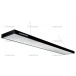 Лампа/светильник плоская Weekend Лампа плоская люминесцентная «Longoni Compact» (черная, серебристый отражатель, 287х31х6см)