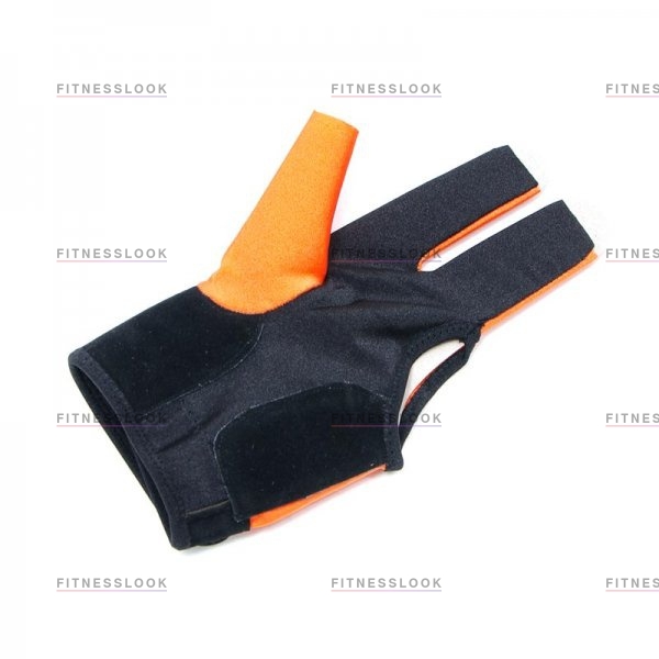 Перчатка для игры в бильярд Weekend Перчатка бильярдная K-1 (черно-оранжевая, вставка кожа)