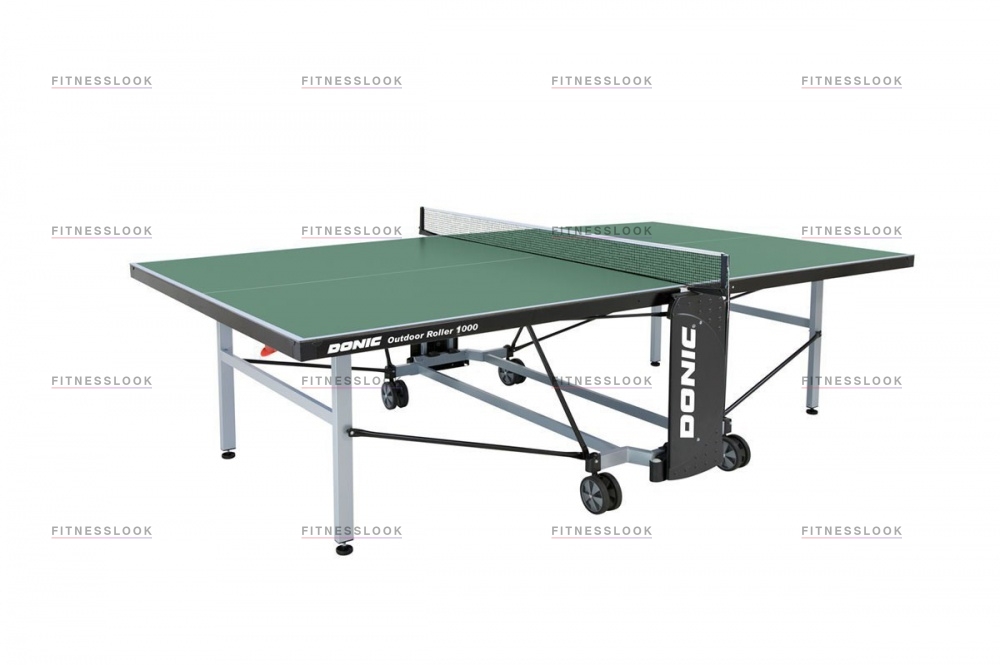 Всепогодный теннисный стол Donic Outdoor Roller 1000 - зеленый