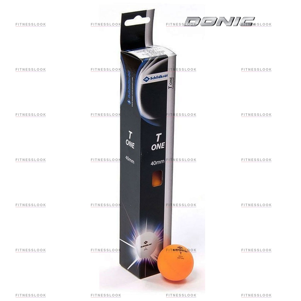 Donic T-One - 6шт. - оранжевые из каталога мячей для настольного тенниса в Санкт-Петербурге по цене 280 ₽