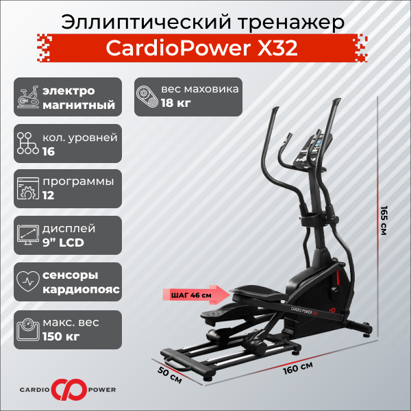 X32 в СПб по цене 64900 ₽ в категории тренажеры CardioPower