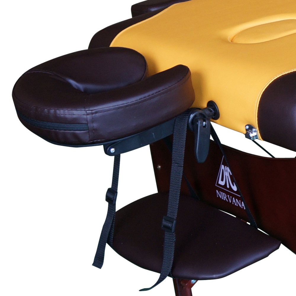 Массажный стол складной DFC Nirvana Relax (горчичный/коричневый)