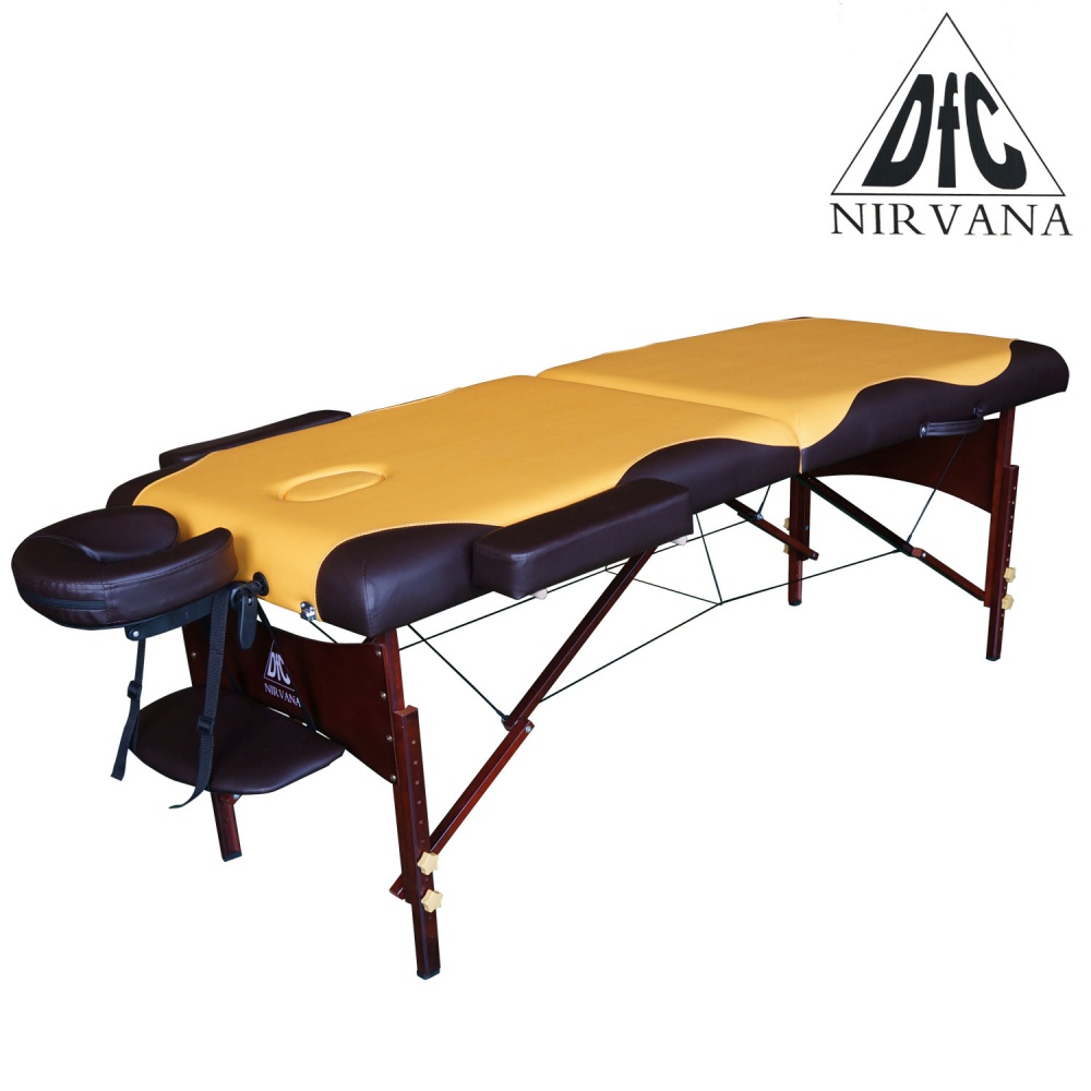 Nirvana Relax (горчичный/коричневый) в СПб по цене 18990 ₽ в категории массажные столы DFC