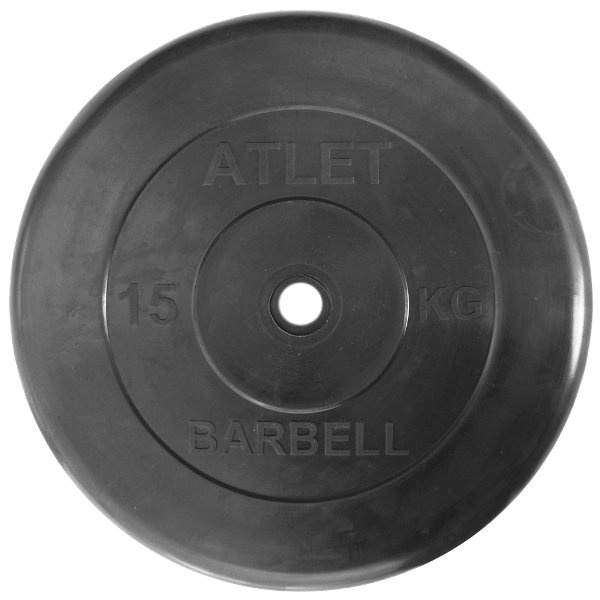 MB Barbell Atlet 50 мм - 15 кг из каталога дисков (блинов) для штанг и гантелей в Санкт-Петербурге по цене 4990 ₽