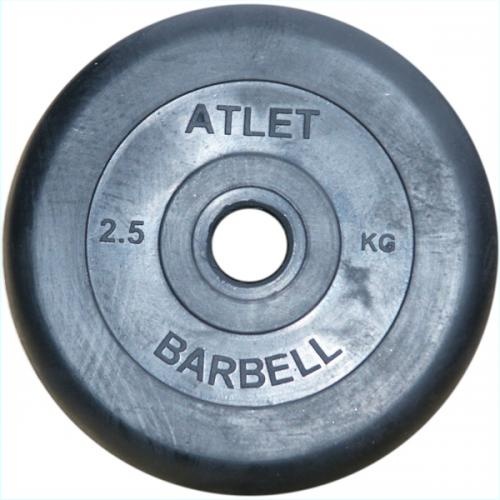 MB Barbell Atlet 50 мм - 2.5 кг из каталога дисков для штанги с посадочным диаметром 50 мм. в Санкт-Петербурге по цене 860 ₽