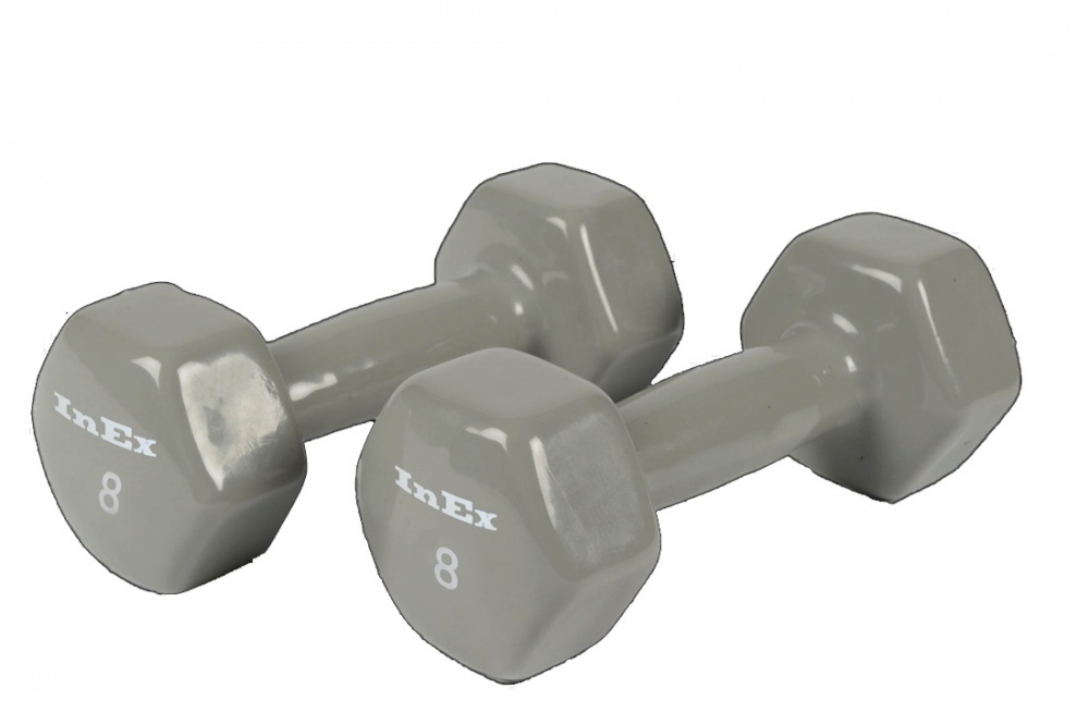 виниловая 3.6 кг. IN/VD-8, 2 шт. в СПб по цене 6135 ₽ в категории гантели для фитнеса Inex