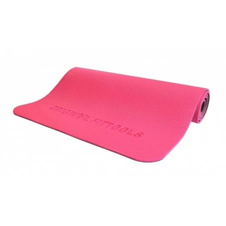 Коврик для йоги Original FitTools толщиной 8 мм., розовый