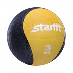 Медбол StarFit 3 кг Pro GB-702 желтый в СПб по цене 4730 ₽