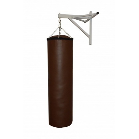 Подвесной боксерский мешок и груша Рокки 120X40 см 50 кг коричневый иск кожа