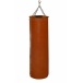 Подвесной боксерский мешок и груша Рокки 80х30 см 25 кг. кожа рыжий