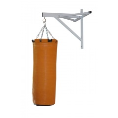 Подвесной боксерский мешок и груша Рокки 140х40 см. 60 кг. кожа рыжий в СПб по цене 30480 ₽